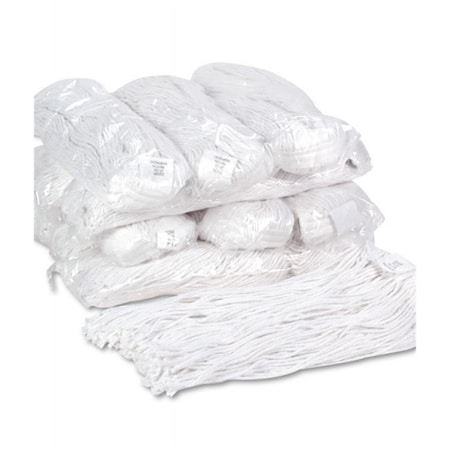 Pinpoint BW  20 oz Premium Cut-End Wet MOP Heads - White - Rayon, 12PK PI3193391